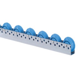 Roller tracks with flanged plastic rollers D. 48/66 mm
