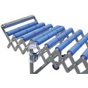 Flexible roller conveyors
